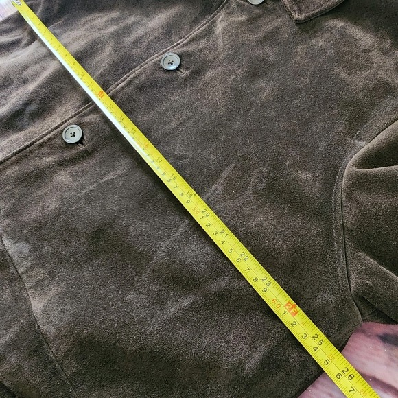 J.Crew Mens Brown Suede Leather Jacket L Preppy Outdoor Quilted Fall Coat Hiking - Picture 8 of 14